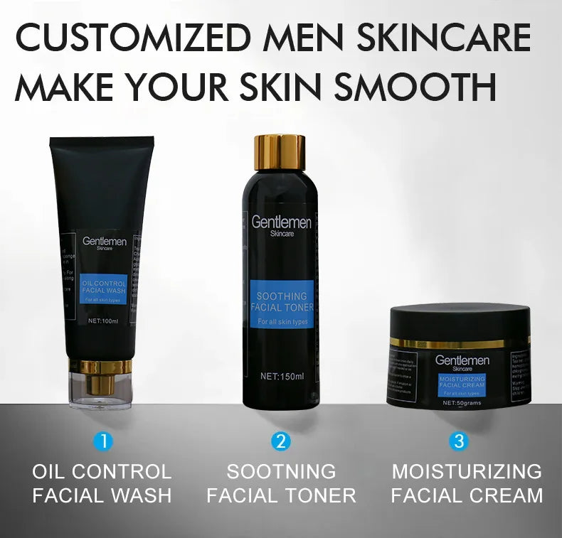 Hidratante Esfoliante Homens Conjunto de cuidados faciais