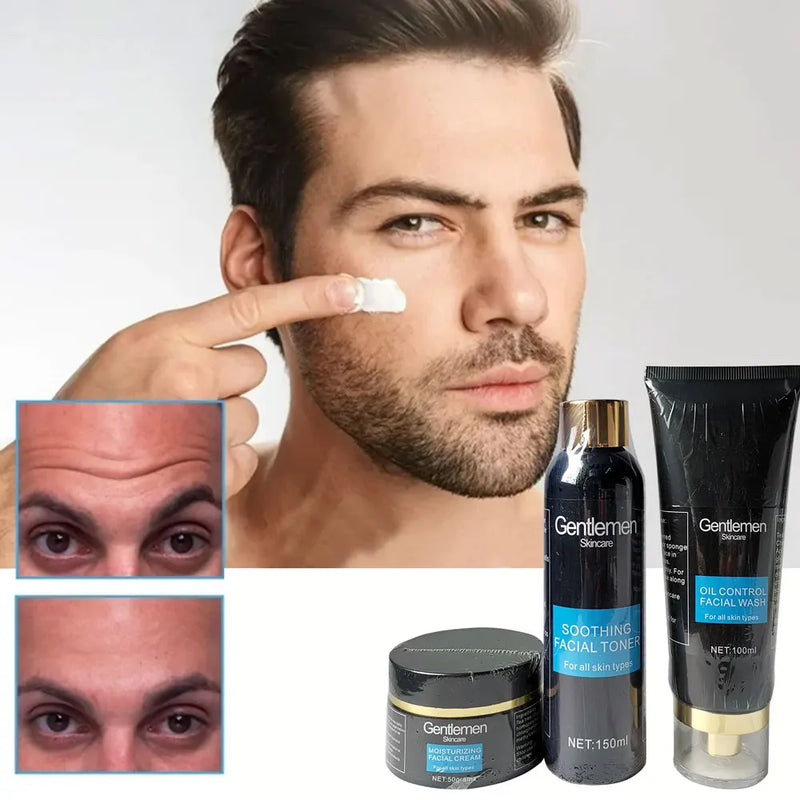 Hidratante Esfoliante Homens Conjunto de cuidados faciais