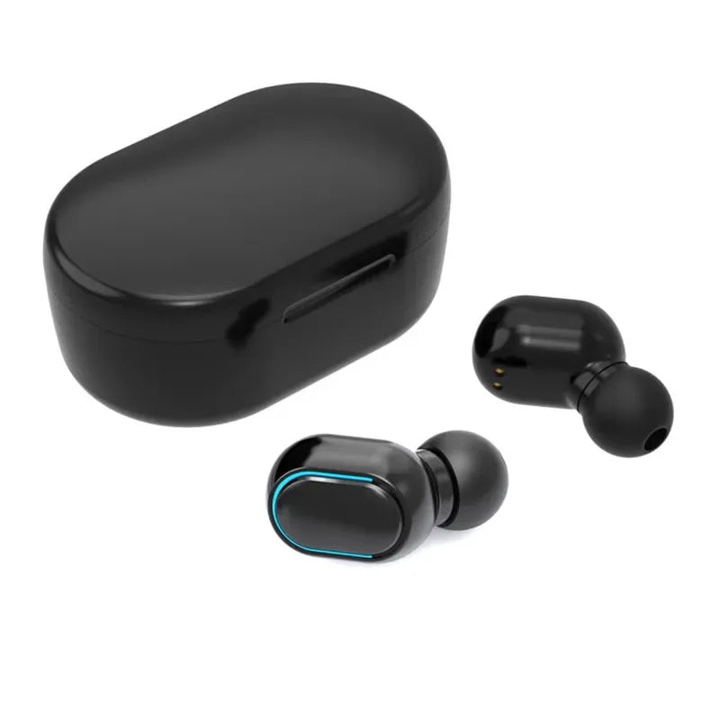 Fones de ouvido sem fio Bluetooth Controle de fone de ouvido esportivo Fone de ouvido à prova d'água Microfone Música Fone de ouvido Funciona em todos os smartphones