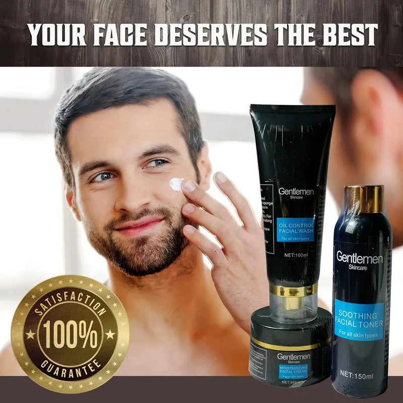 Hidratante Esfoliante Homens Conjunto de cuidados faciais