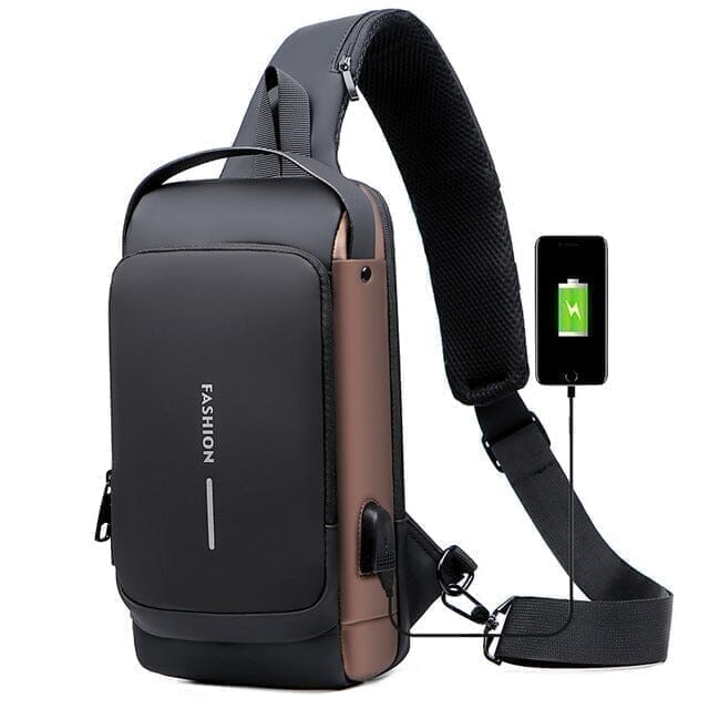 Mochila Anti-Furto com Senha USB Slim Bag Sucesso