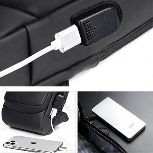 Mochila Anti-Furto com Senha USB Slim Bag Sucesso